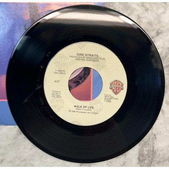 Dire Straits Walk of Life / One World 45 Rock Warner Bros + Picture Sleeve - Picture 2 of 7